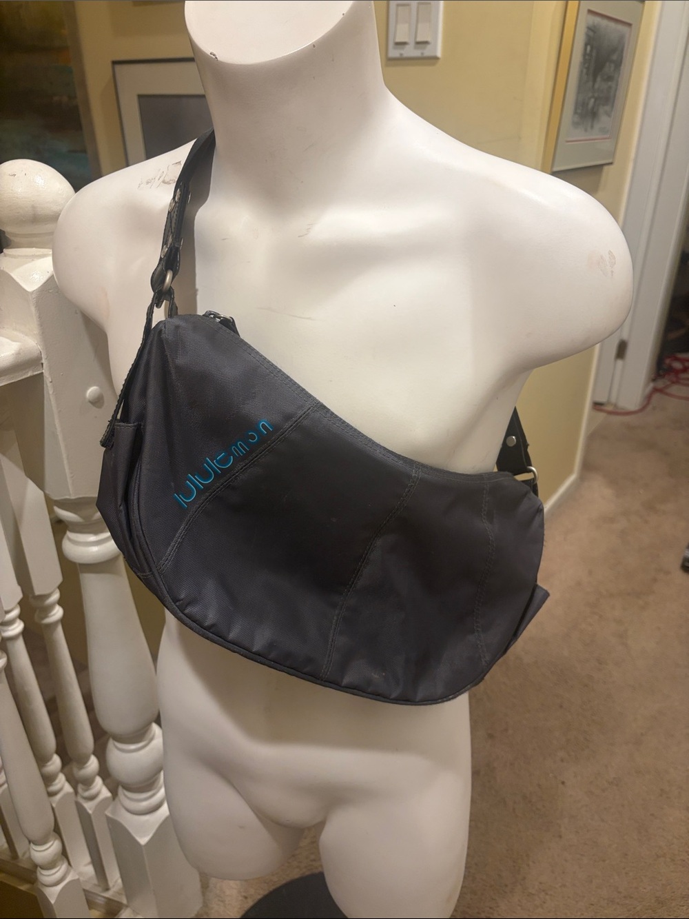 lululemon athletica unisex grey Crossbody Sling Bag